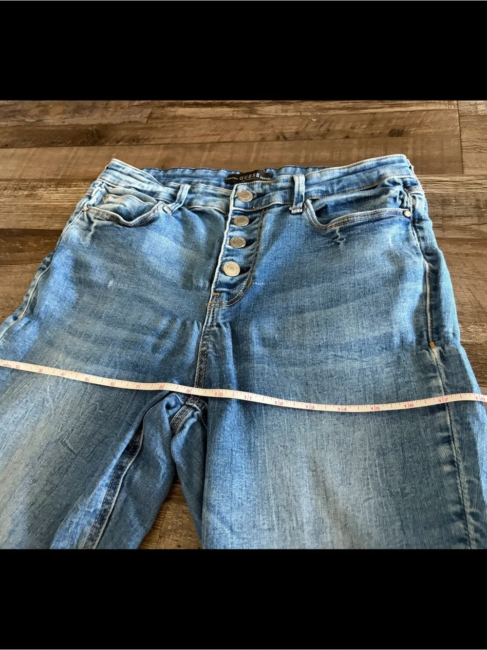 GUESS 1981 Skinny High Rise Button Fly Jeans | Size 29 - Picture 11 of 12